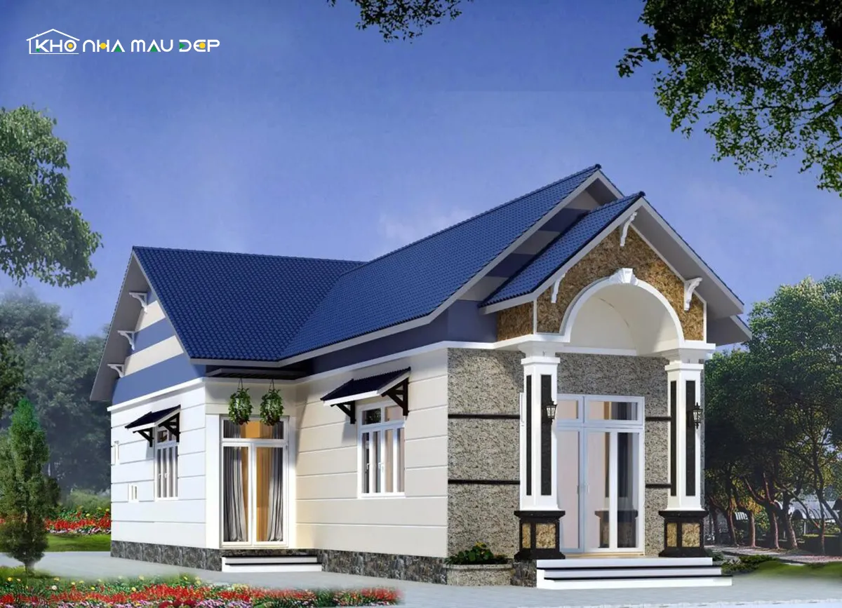 Mẫu nhà cấp 4 mái tôn giá rẻ