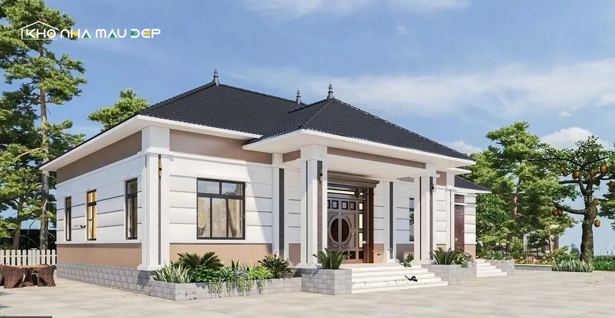 Nhà cấp 4 mái Thái lợp tôn