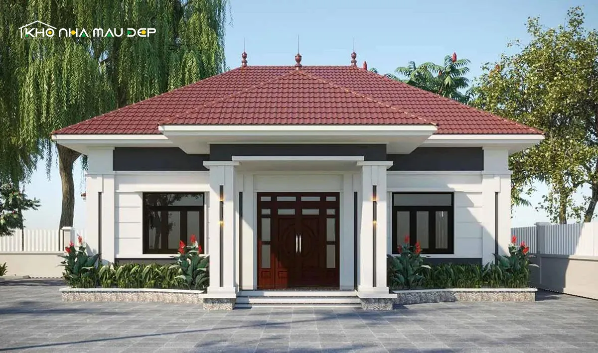 Nhà cấp 4 mái tôn 3 phòng ngủ
