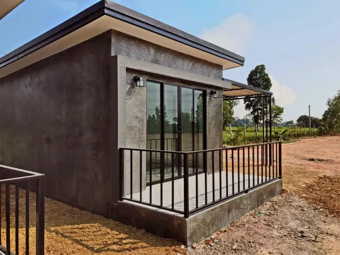 Nhà cấp 4 mái bằng hiện đại ngân sách 100 triệu