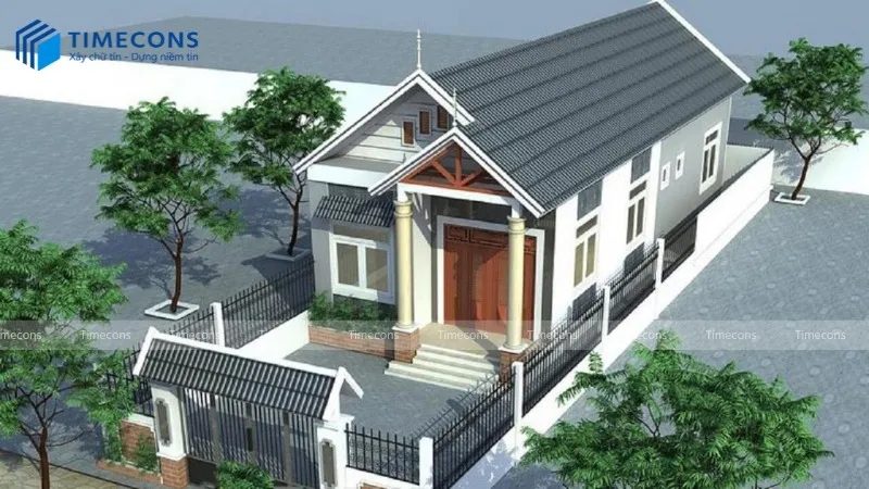 Kết cấu bề mặt cùng độ dốc phù hợp của mái tôn giúp thoát nước mưa nhanh chóng