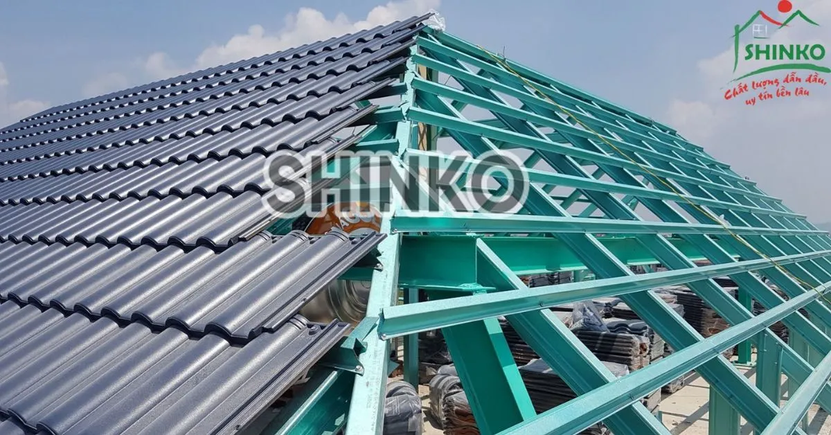 Mẫu ngói màu xi măng phù hợp nhiều kiến trúc