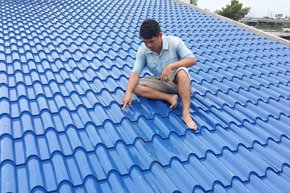 Mẫu tôn giả ngói hợp kim màu xanh dương