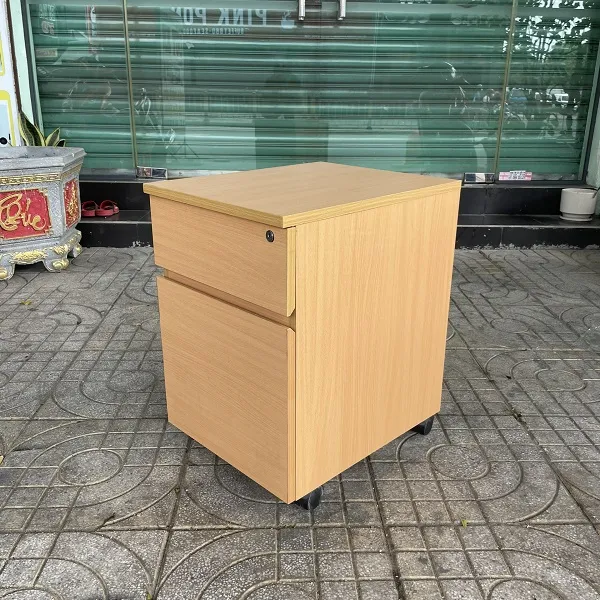 Tủ cabinet 2 ngăn kéo vân gỗ