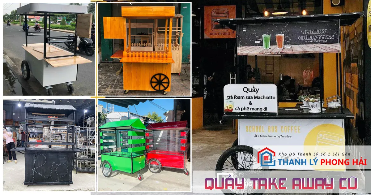 Xe bán hàng rong cũ giá rẻ tại kho Phong Hải
