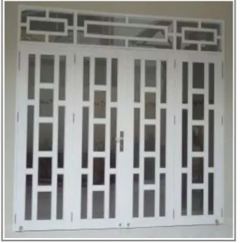 Mẫu cửa sắt hộp 02 được sơn tĩnh điện
