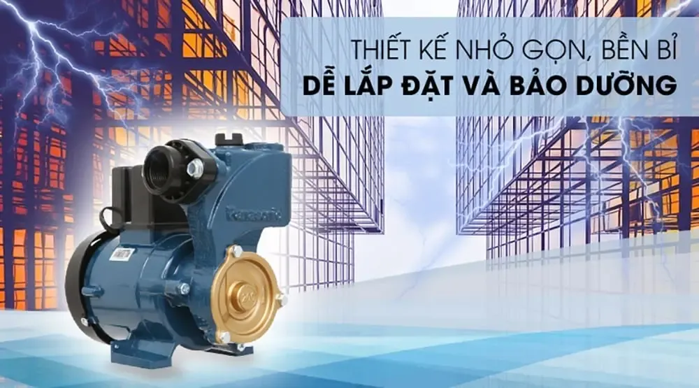 Hình ảnh máy bơm Panasonic 200W với thiết kế nhỏ gọn