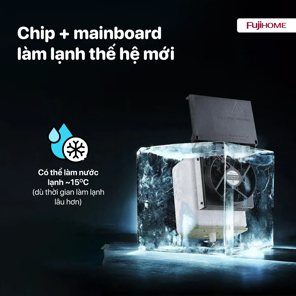 Cây nước nóng lạnh Fujihome WD211UE - Góc nhìn cận cảnh vòi nước