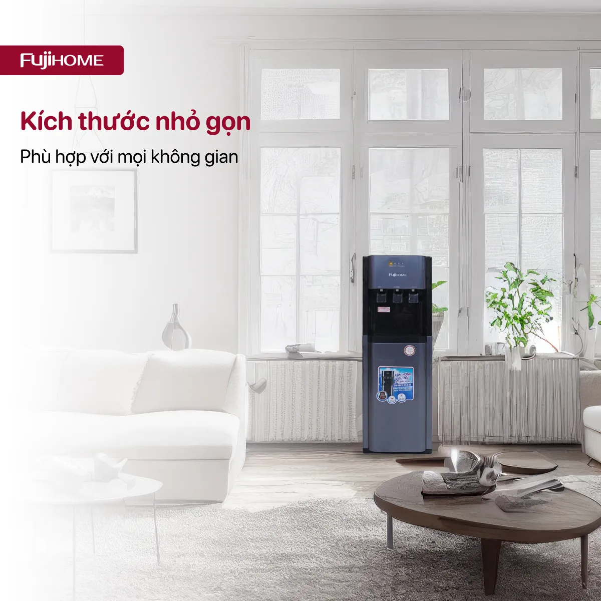 Cây nước nóng lạnh Fujihome WD211UE -  Góc nhìn khác