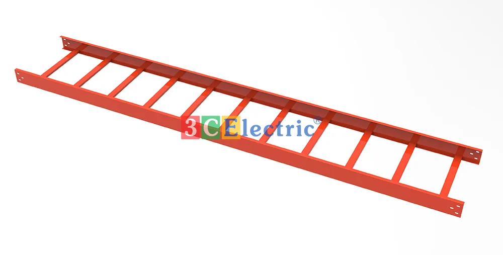 Bản vẽ 3D thang máng cáp sơn tĩnh điện