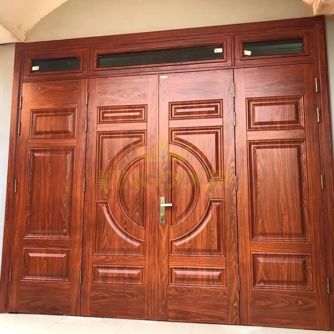 Cửa thép vân gỗ 4 cánh đều KG-42.01.03-3TK