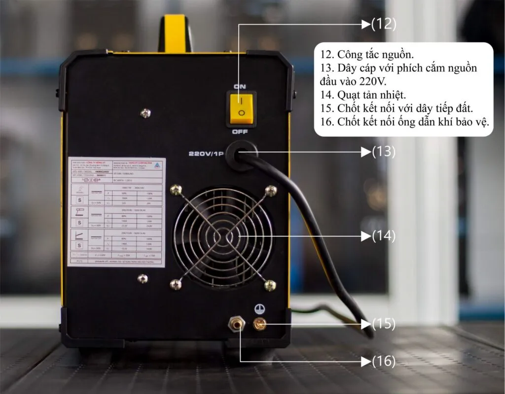 Hình ảnh máy hàn HKMIG200D
