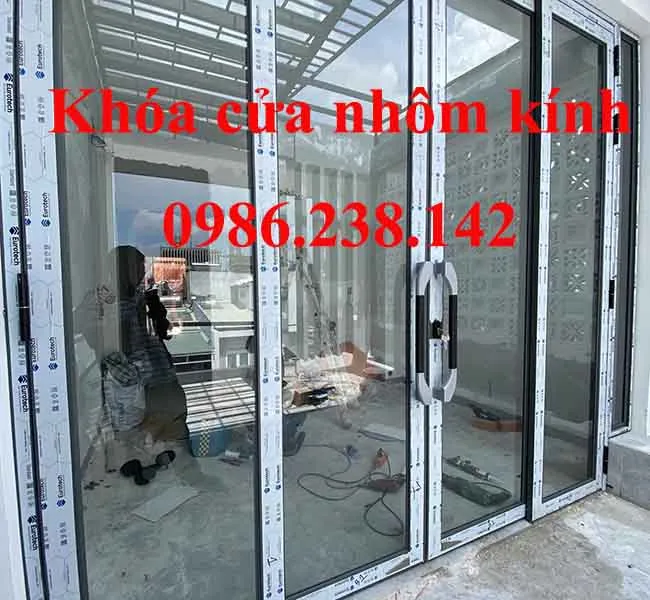 Ổ khóa cửa nhôm kính 08
