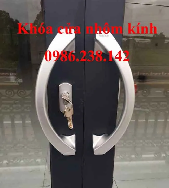 Ổ khóa cửa nhôm kính 07