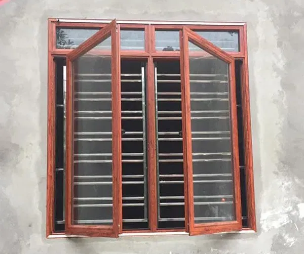 Cửa sổ nhôm kính vân gỗ