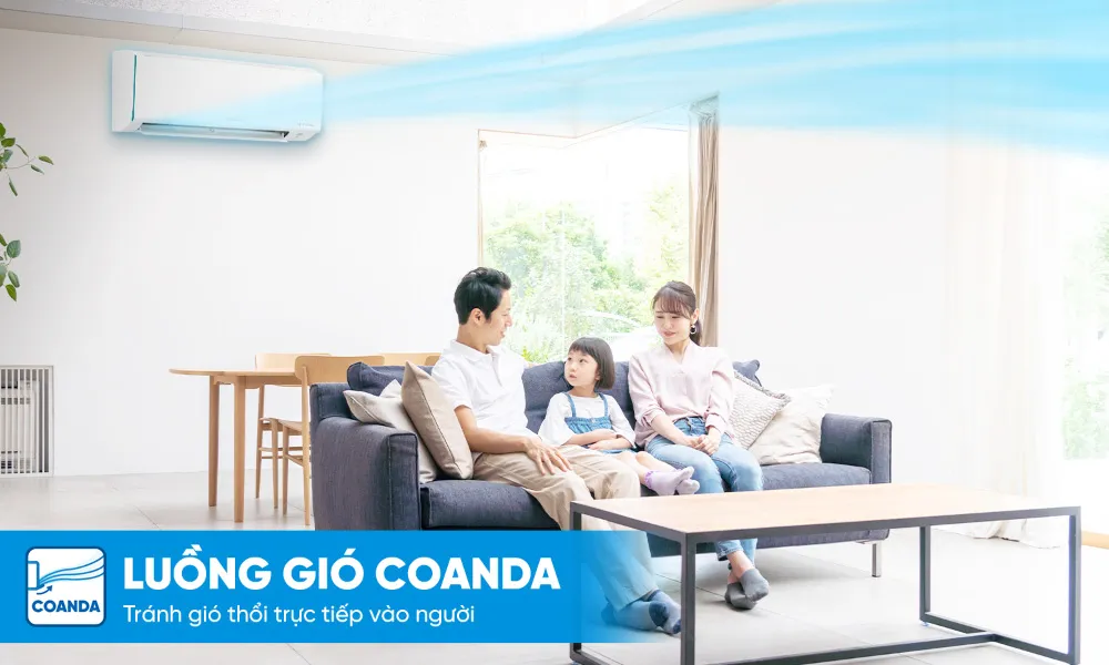 Luồng gió Coanda mang đến trải nghiệm sử dụng thoải mái