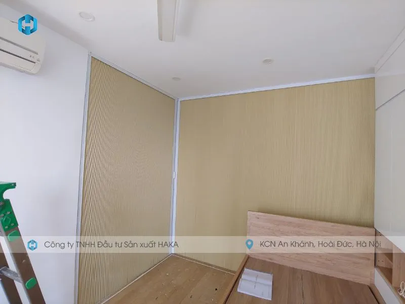 Vách ngăn phòng ngủ bằng rèm