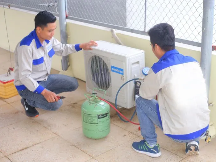 Quy trình bơm ga máy lạnh tại nhà