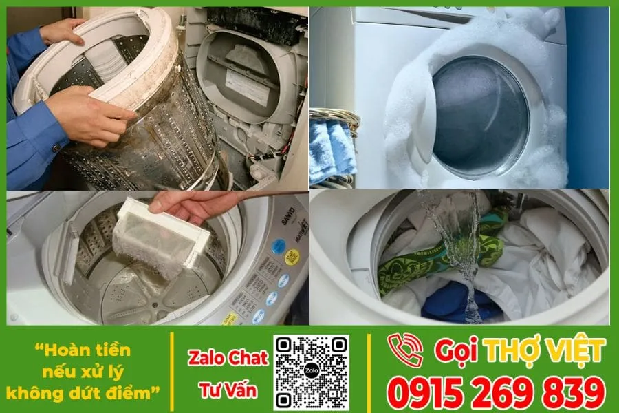Các lỗi máy giặt thường gặp cần sửa chữa