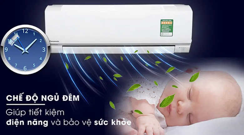 Màn hình remote máy lạnh hiển thị chế độ SLEEP (ngủ)
