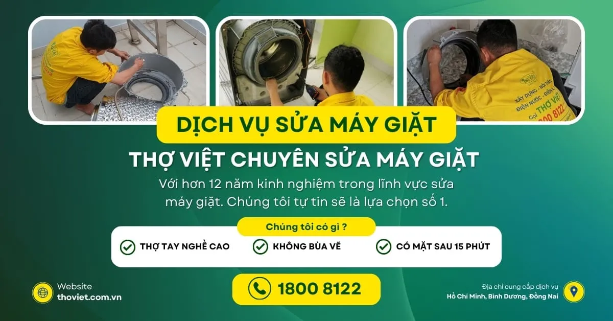 Dịch vụ sửa máy giặt tại nhà chuyên nghiệp