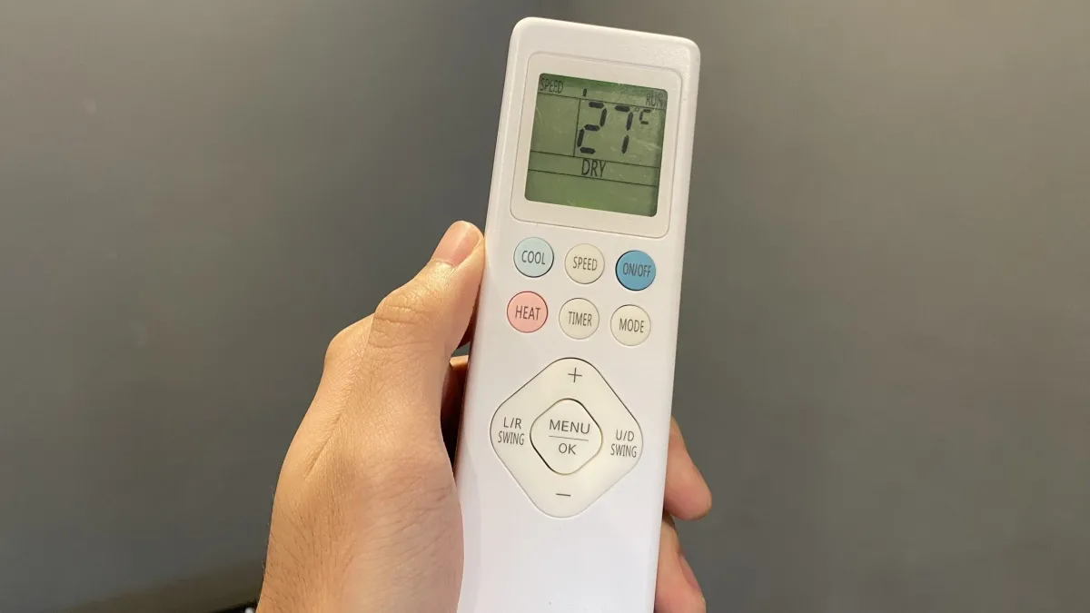 Chế độ Dry trên điều khiển từ xa