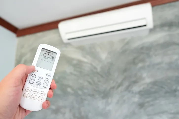 Biểu tượng cánh quạt trên màn hình điều hòa cho chế độ Fan Only