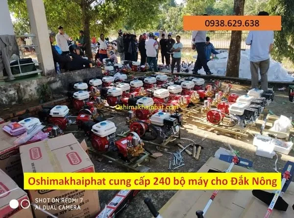 Tổng quan bộ máy phun thuốc Oshima Khai Phát công suất 2 HP