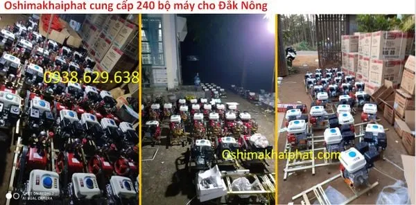 Cận cảnh bộ máy phun thuốc lắp ráp 2 HP dùng cho nông nghiệp và công nghiệp