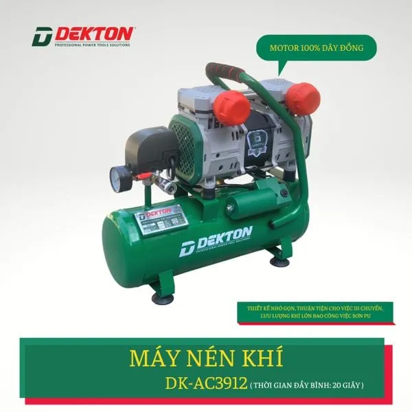 Máy nén khí Dekton DK-AC 3912 - Thiết kế hiện đại